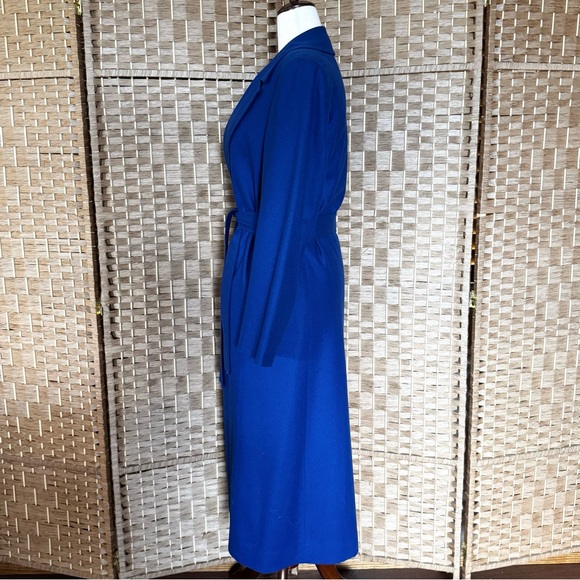 Vintage cobalt blue Pendleton 100% wool over coat XL - Picture 7 of 14